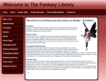 Tablet Screenshot of fantasylibrary.com